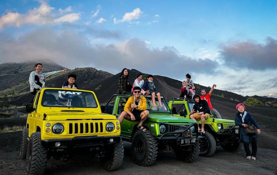 Sunrise Jeep Tour and Black Lava Exploration at Mount Batur