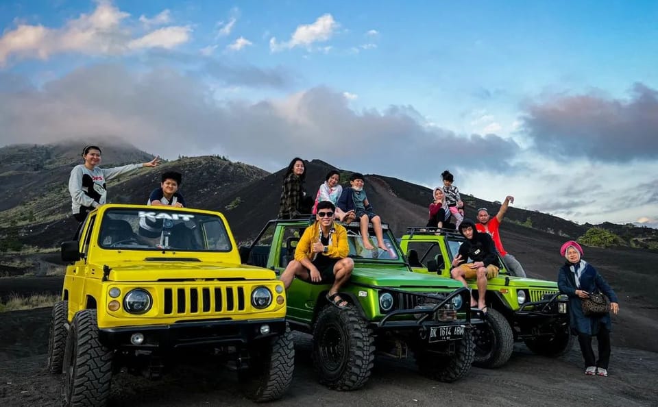 Sunrise Jeep Tour and Black Lava Exploration at Mount Batur
