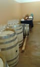 The cellar where Pian di Mare wine ferments