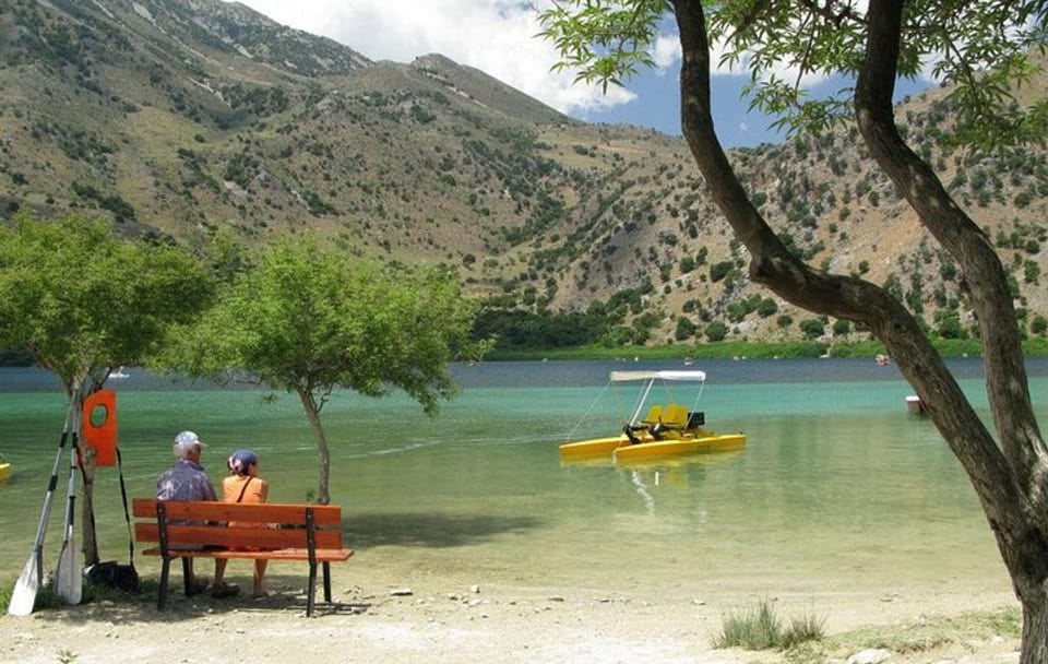 Lake Kournas Pedal Boat Tour with Transfer