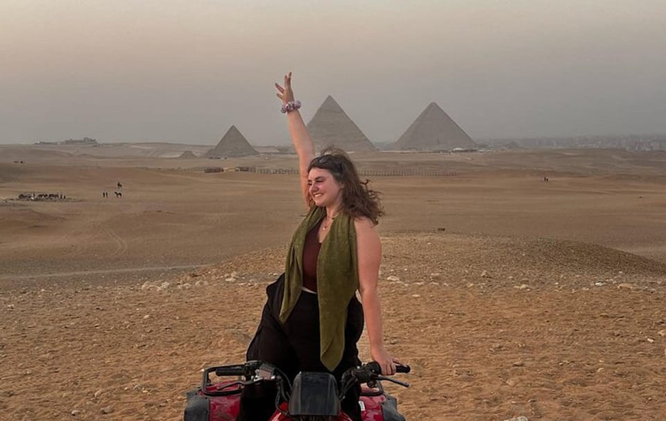 Quad Bike Trip At Desert of Giza Pyramids With Transfers and Drinks