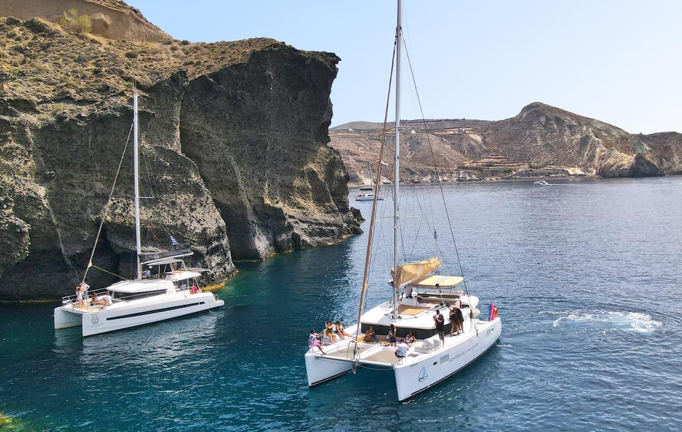 Santorini Catamaran Day Cruise with Lunch and Drinks