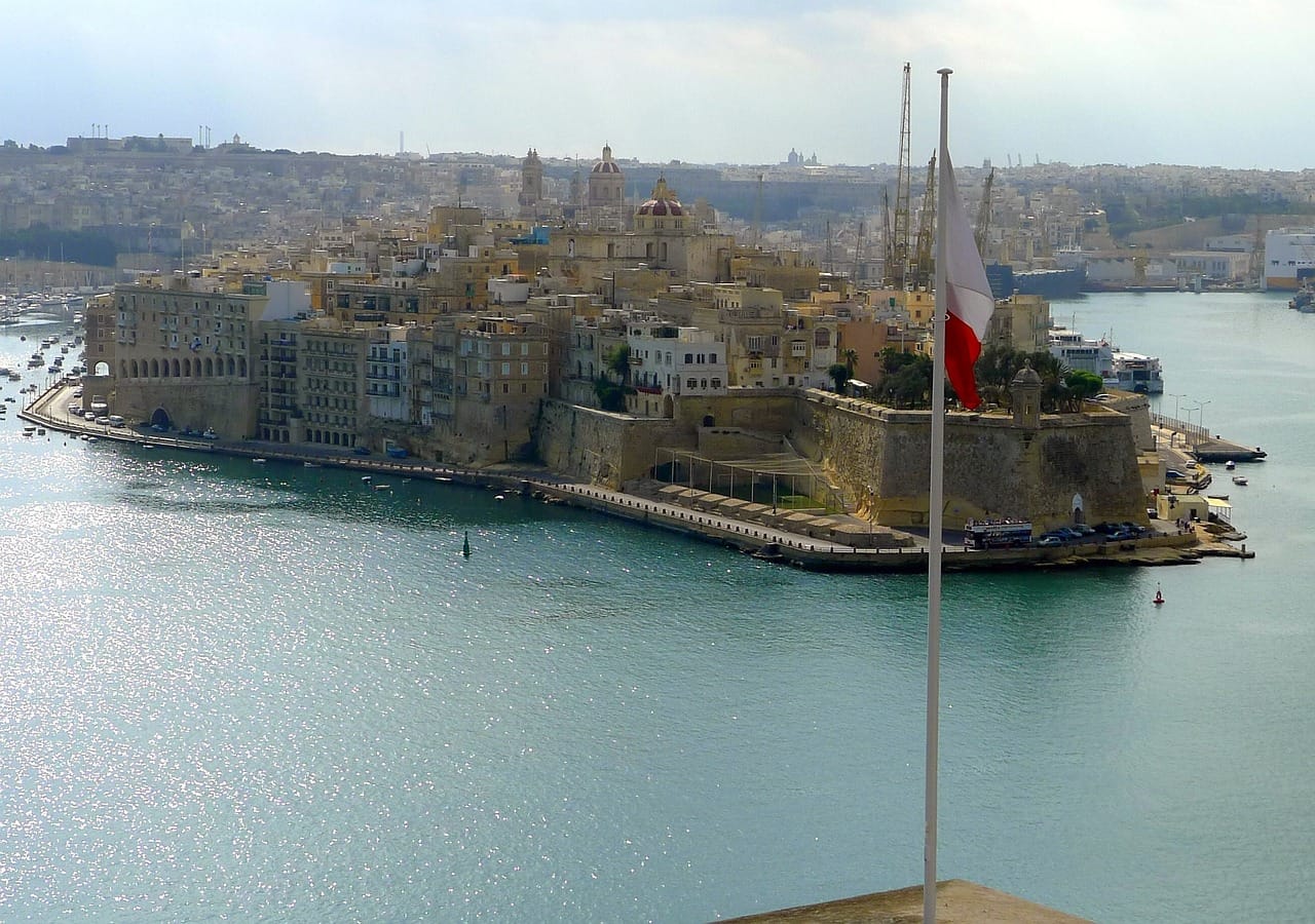 Breathtaking views of the grand harbour Malta