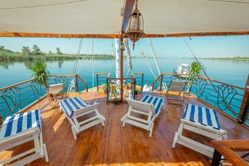 Private Luxury Dahabiy Cruise with Hot Air Balloon in Aswan