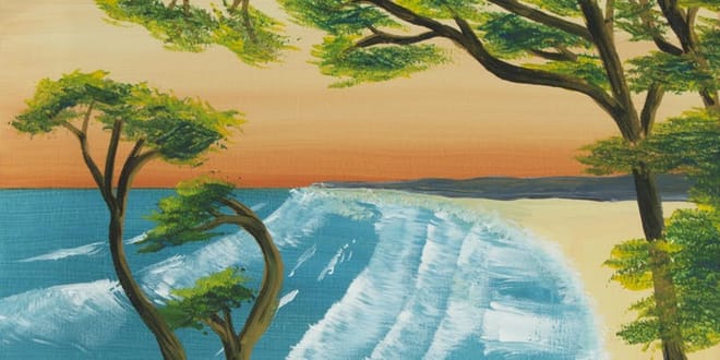 Friday Nights Paint and Sip Art Session 2 for 1 Offer Brisbane City 6
