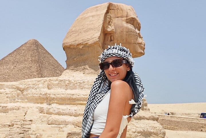 Giza pyramids and Sphinx