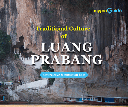 Luang Prabang traditional culture + nature cave + sunset on boat