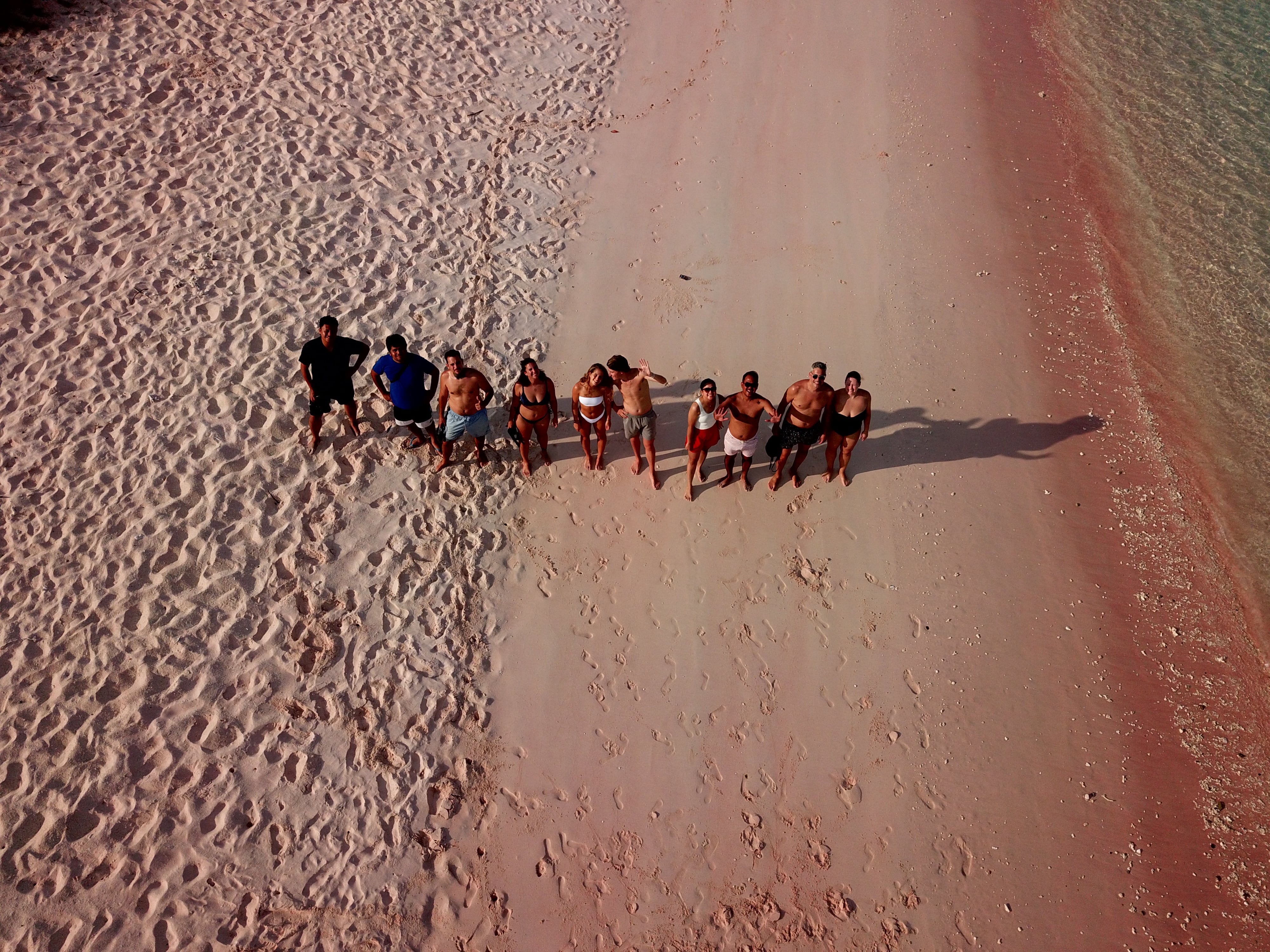 long pink beach Padar Island