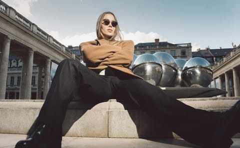 Professional Photoshoot at Colonne de Buren in Paris