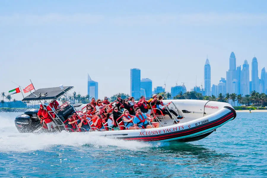 Dubai : Sea Adventures: Choice Between Dubai Marina Yacht Tour Or Speed Boat Thrills