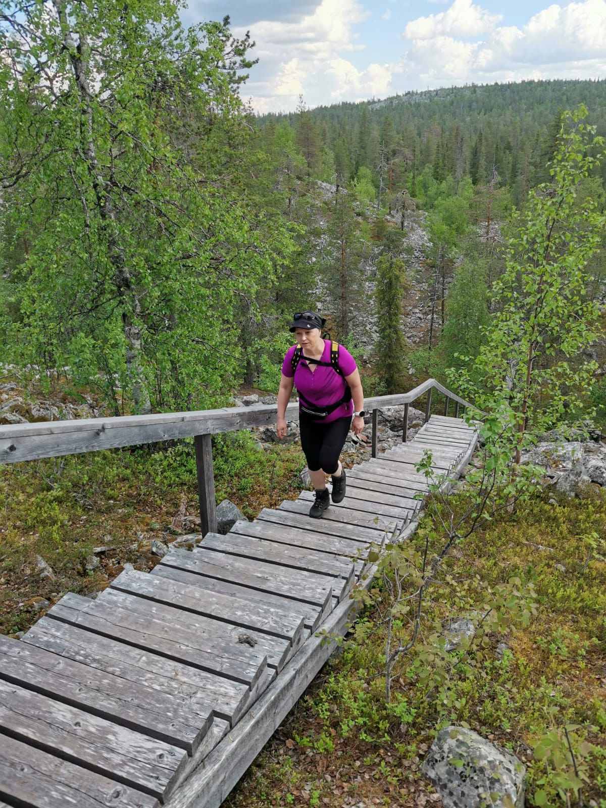 Hiking route in Kivitunturi