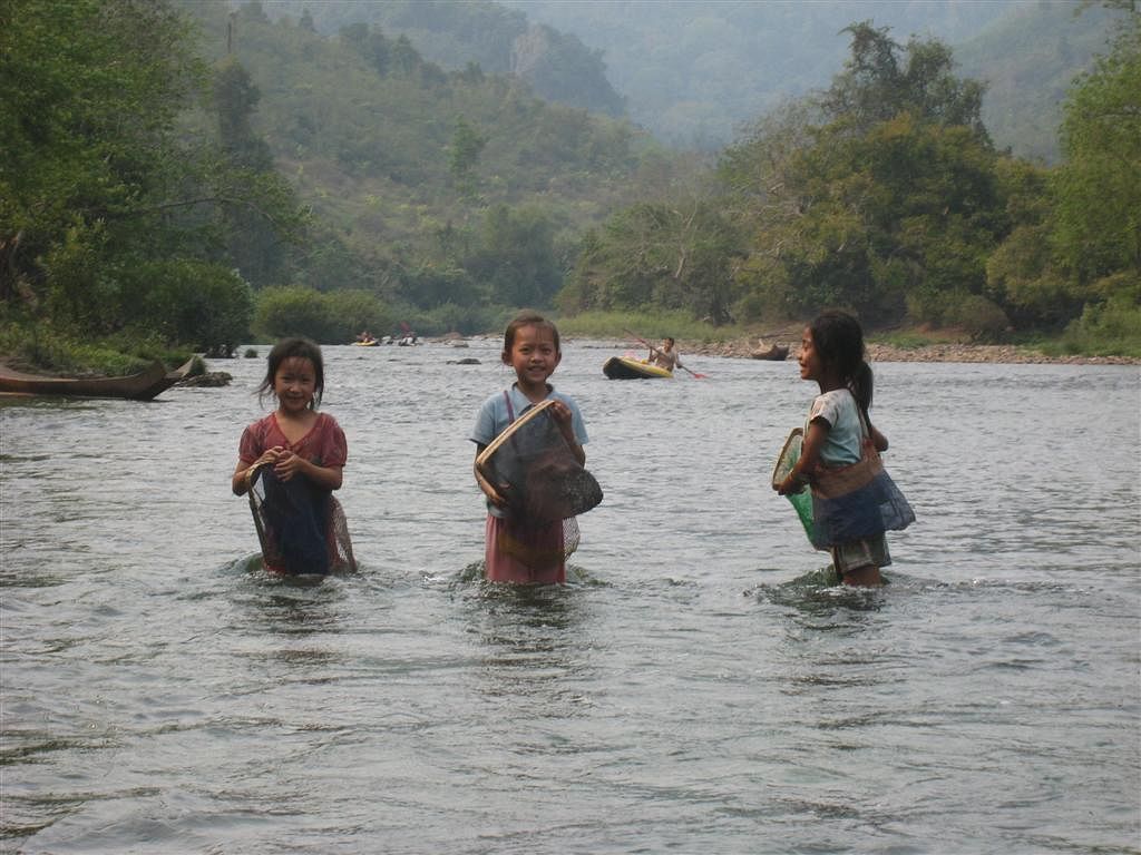 Nam Khan River Valley Trek and Paddle from Luang Prabang full day tour