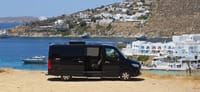 Mykonos Luxury Private Transfer by minibus - private driver - island tours