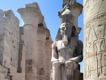 King Ramses the second at Luxor temple