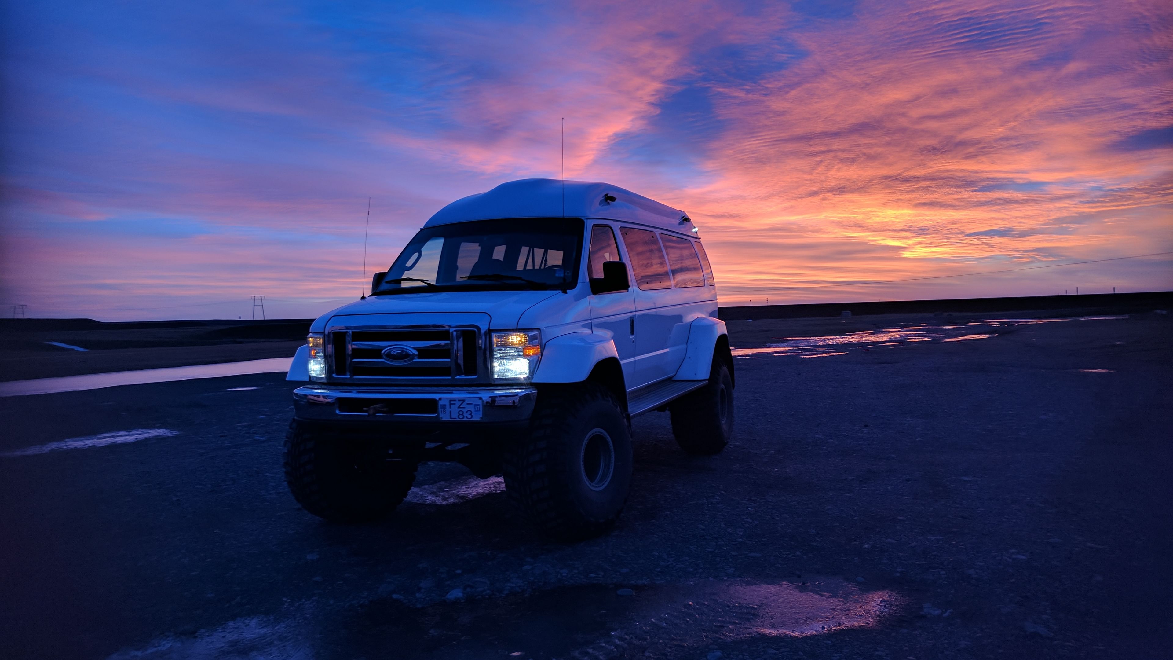 One of our truck that takes you to the Ice cave