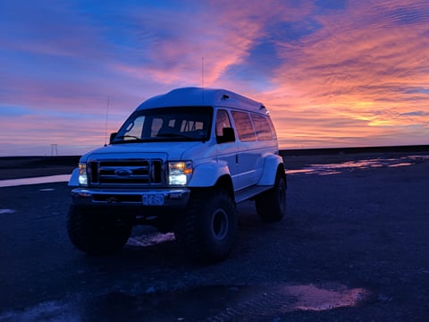 One of our truck that takes you to the Ice cave