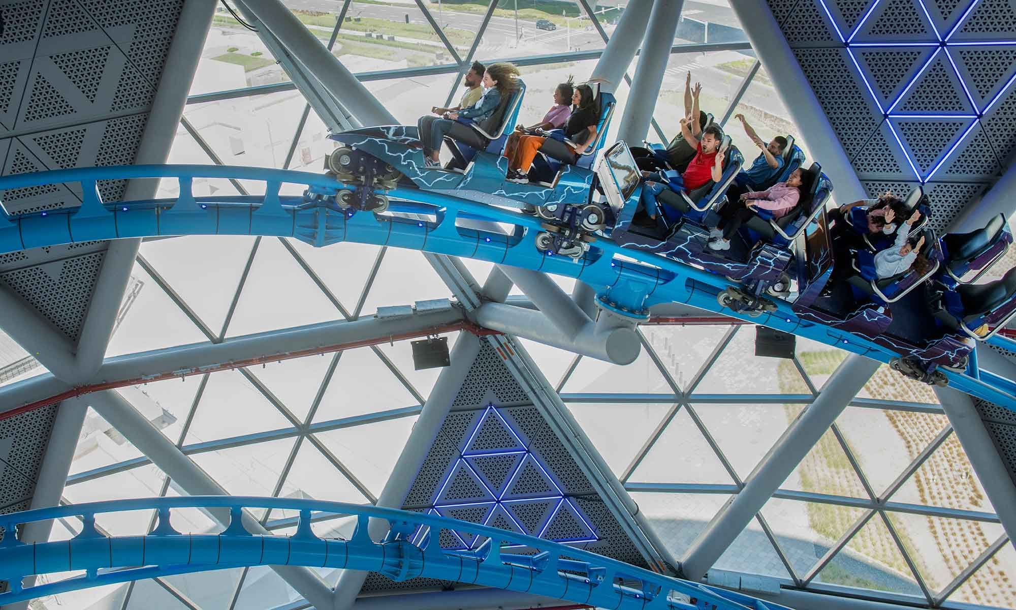 THE STORM COASTER DUBAI ONLINE TICKETS  THRILLING ROLLER COASTER AT DUBAI HILLS MALL