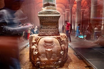 Walking Tour of Istanbul's Basilica Cistern and Blue Mosque