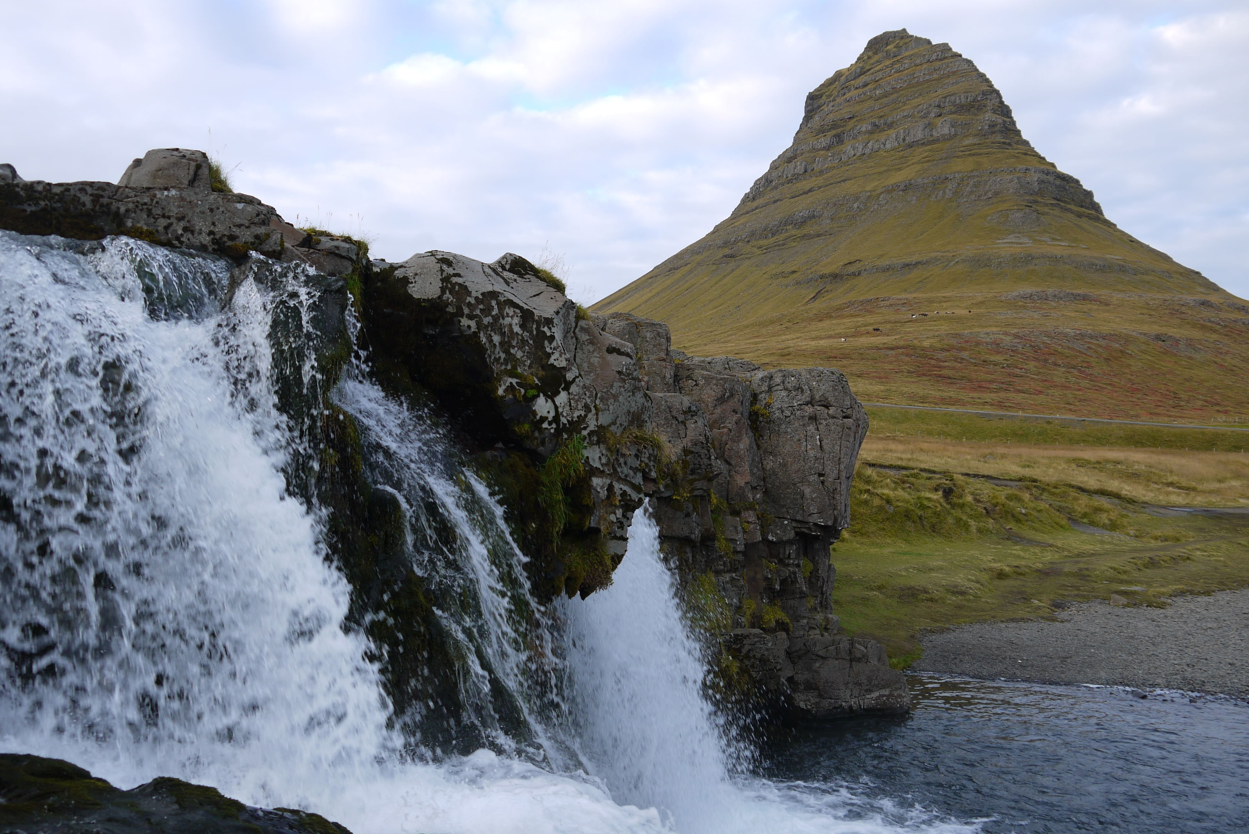 Kirkjufell Mountain during South coast and northern lights tour