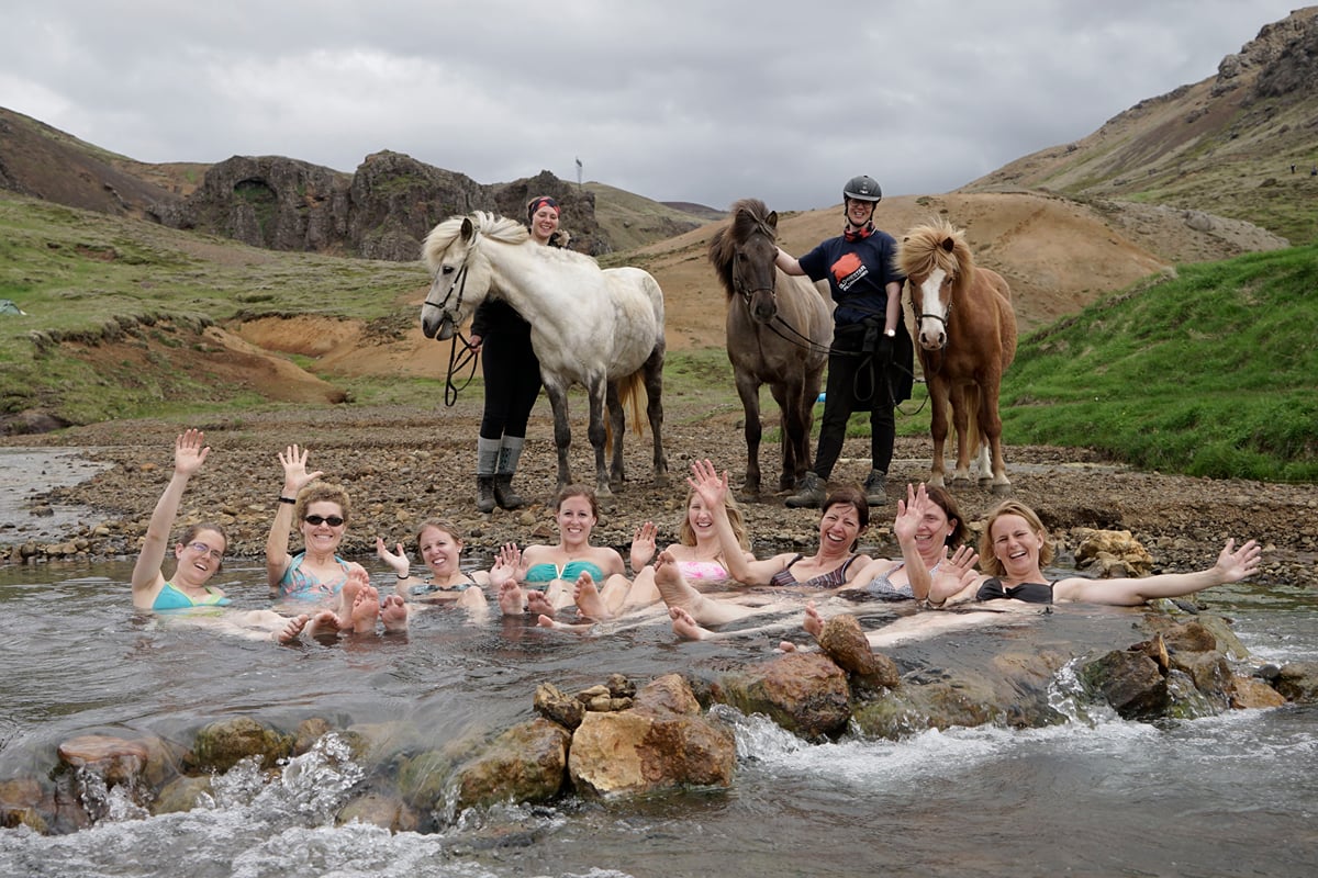 Reykjadalur Horse Riding & Hot Springs, Iceland