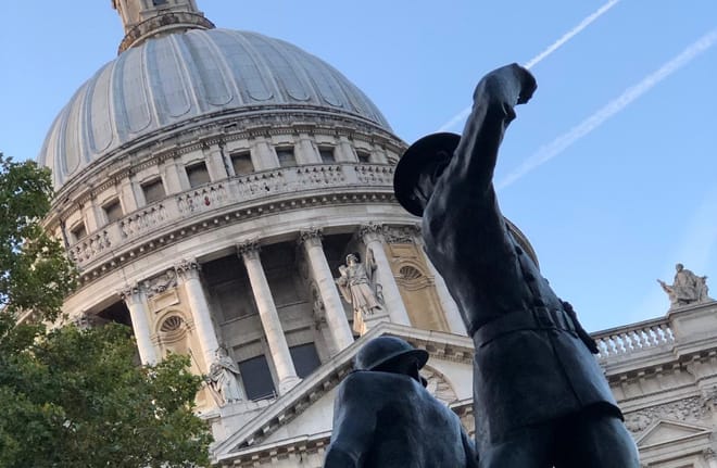 Private London Blitz Walking Tour and entrance to HMS Belfast