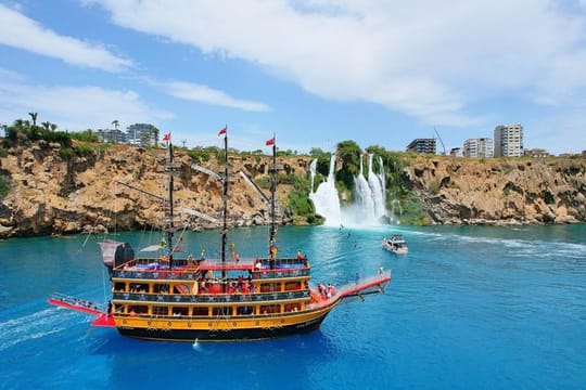 Antalya Pirate Boat Tour Visiting Duden Waterfall