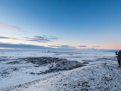 Mt. Hverfjall volcano sunrise Hike , photo 2