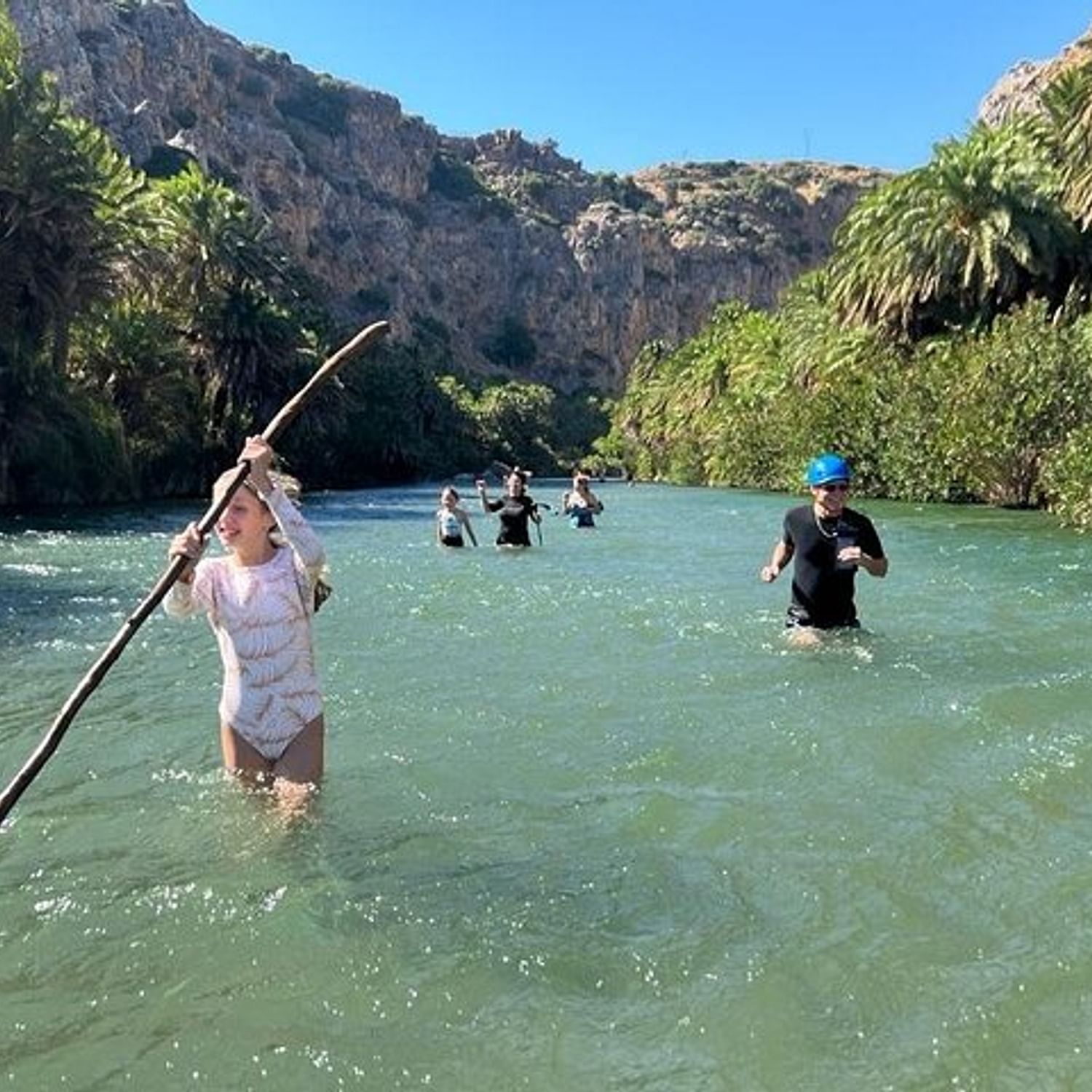 River Trekking at Kourtaliotis Gorge Waterfalls