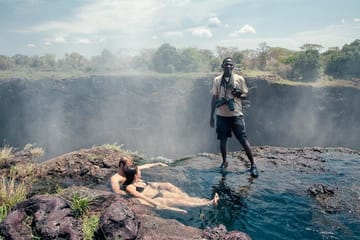 Swim Above Victoria Falls on Livingstone Island Tour