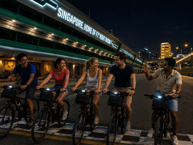 Singapore Marina Bay Small Group Night Cycling Tour 2