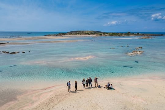 Elafonissi Pink Sand Beach: Private Luxury Tour from Chania