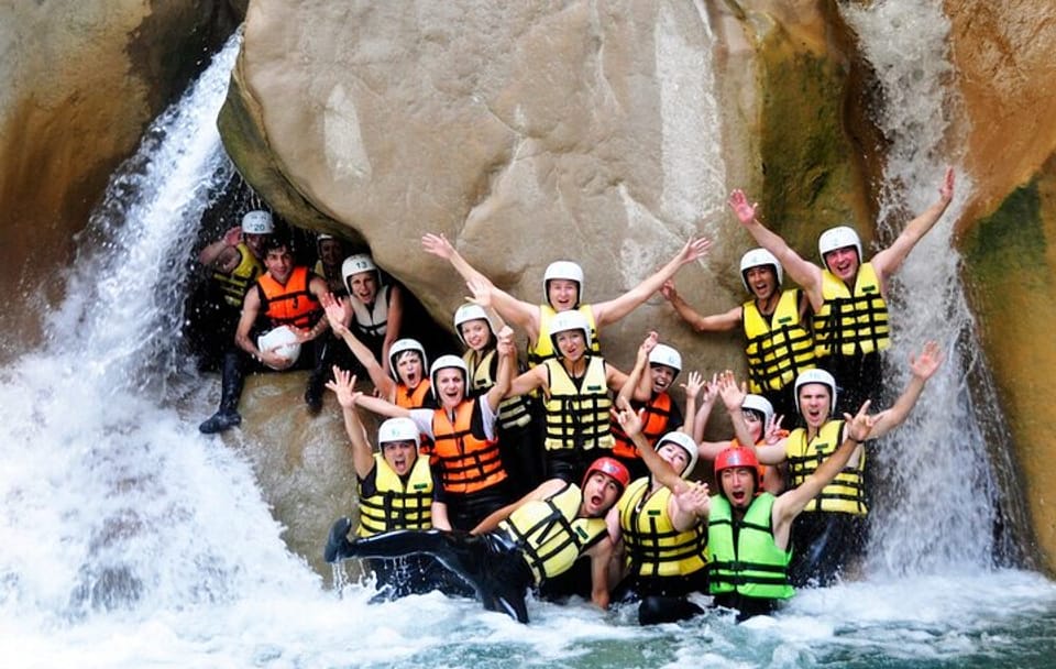 Rafting, Zipline & Canyoning with Lunch & Transfer from Alanya