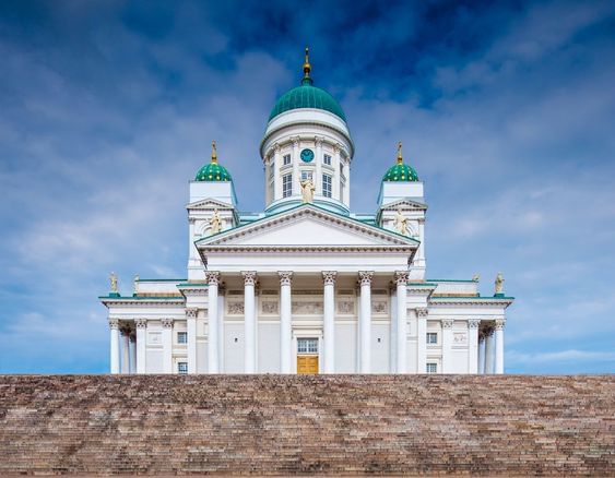 The Helsinki Cathedral, completed in 1852, stands as the renowned symbol of Finland's capital city.