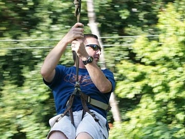 Zipline, Suspension Bridge, and Beach Day in Coxen Hole