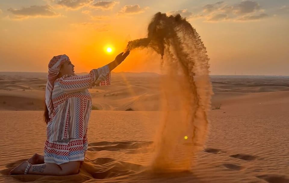 Evening Desert Safari Camel Ride Dinner Live Shows in Abu Dhabi