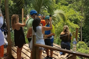 Roatan Half day Zipline beaches, suspencion, bridges & wildlife