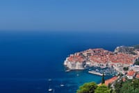Old town Dubrovnik bathed in the morning sun
