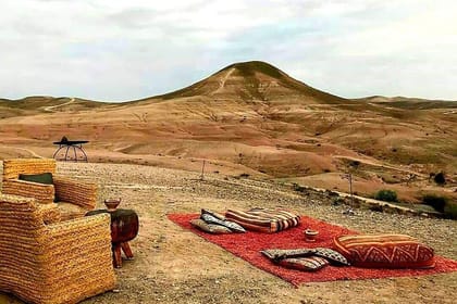 Agafay Desert Adventure: Camel Ride, Quad Biking & Sunset Views.