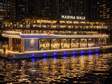Dubai Marina Dhow Dinner Cruise with Private Transfers