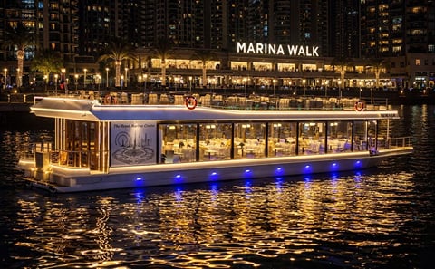 Dubai Marina Dhow Dinner Cruise with Private Transfers