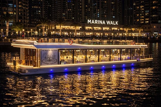 Dubai  Marina Dinner Cruise with Private Transfers