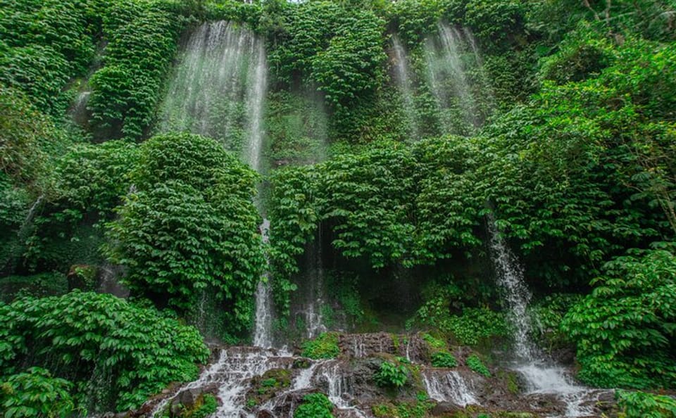 Explore Benang Kelambu Waterfalls on Lombok Island Tour