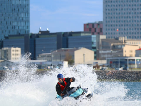 Private Jet ski tour with lunch/dinner on Viðey, photo 3