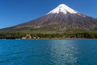 Osorno Volcano and Petrohue Falls from Puerto Varas 1