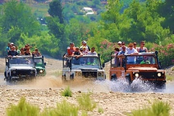 Alanya 4 in 1 Combo Tour Buggy ,Rafting, Zipline, Jeep Safari