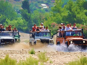 Alanya 4 in 1 Combo Tour Buggy ,Rafting, Zipline, Jeep Safari