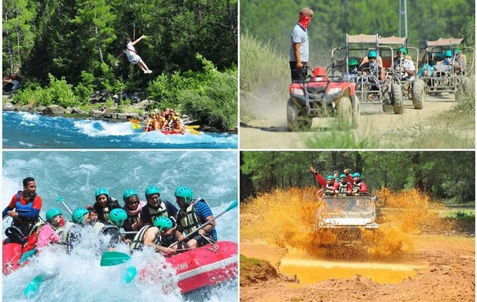 Alanya Super Combo 4-in-1: Rafting, Jeep Safari, Buggy & Zipline