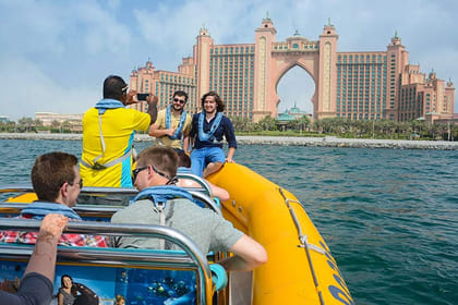 60-Minute Yellow Boat Tour of Dubai Harbour Landmarks