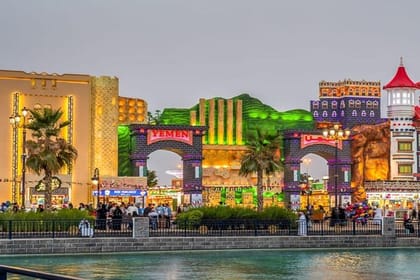 Dubai Cultural Global Village and Miracle Garden Shopping Tour