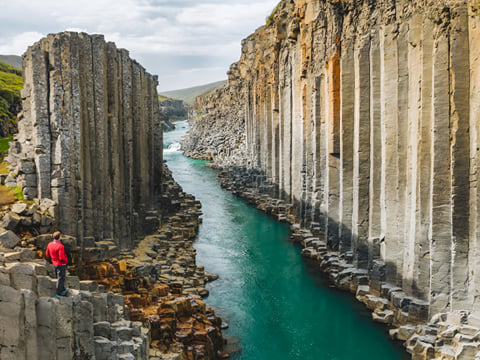 Hiking into the heart of Stuðlagil reveals one of Iceland’s most photogenic canyons.